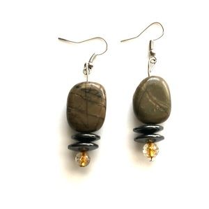 Natural stone earrings